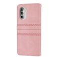 thumbnail image 3 of Dteck Compatible For Motorola Moto G51 5G Wallet Case,Luxury PU Leather Magnetic Closure Flip Card Slot Kickstand Cover with Wrist Strap.For Motorola Moto G51 5G,Pink, 3 of 8