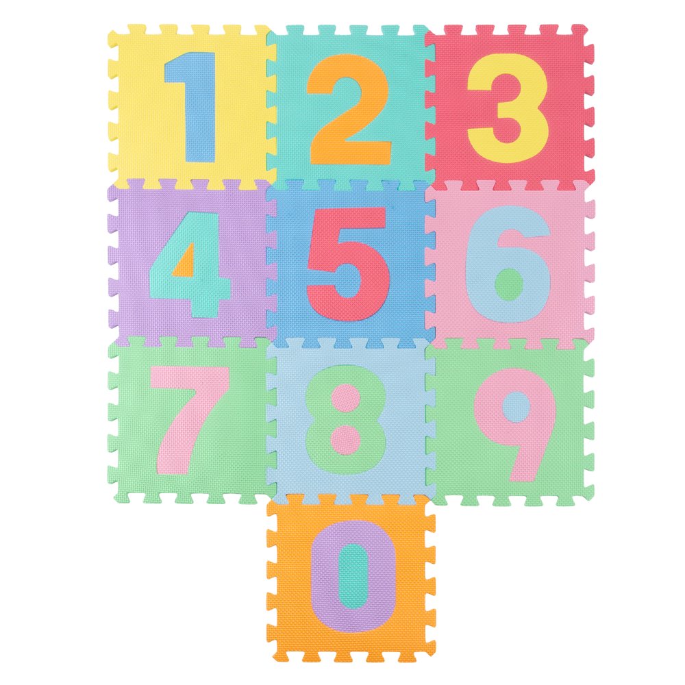 Foam Number Crawling Mat Nontoxic EVA Soft Mat for Learning by Hey