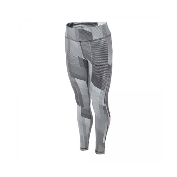 Pantalones deportivos de compresión Reebok Lux para mujer, gris, pequeño