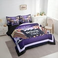 thumbnail image 3 of Manfei Movie Time 7-Piece Twin Bedding Sets,Cinema Popcorn Bedding Comforter Set,Purple Yellow Red Sheet Sets For Teens,Super Cozy Room Decor Reversible, 3 of 8