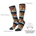 thumbnail image 4 of Susaid Ocean Scene with Noah's Ark Print Thermal Winter Socks for Men and Women, Warm Crew Hiking Socks, for Boots and Outdoor Activities, 4 of 6
