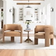 thumbnail image 1 of MALOL Ensemble de 2 Fauteuils d'Appoint en Velours, Fauteuils d'Appoint Modernes et Doux, Fauteuils Latéraux Confortables avec Accoudoirs pour Salon, Kaki, 1 of 13