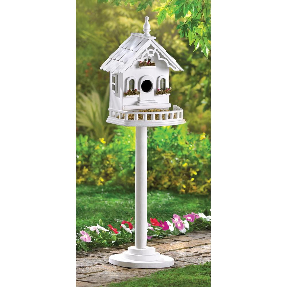Chickadee Birdhouse, Outdoor Sparrow Finch Standing Birdhouse Kits For Kids by Songbird Valley