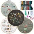 thumbnail image 1 of Kit de bordado ETSPIL para principiantes y adultos con 33 puntadas, 1 of 6