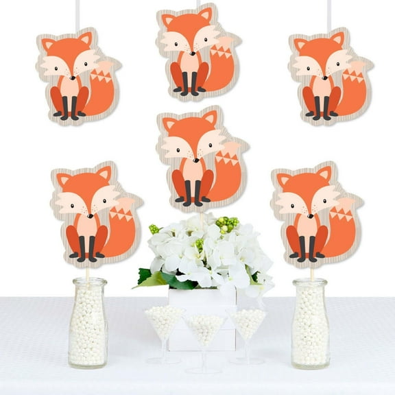 Big Dot of Happiness Fox - Decorations DIY Baby Shower or Birthday Party Essentials - Set of 20