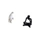 thumbnail image 5 of Figura De Resina De Pingüino Pensador, Escultura Abstracta, Artesanía Coleccionable, Adorno Decorativo Para Inauguración De La Casa, Mesa, Sala De Estar, Estante, Oficina., 5 of 8
