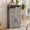 Washed Grey, variant on Small Farmhouse Storage Cabinet with Barn Doors, Farmhouse Kitchen Pantry Cabinet, Tall Coffee Bar with Storage, Hutch Cupboard for Kitchen, Laundry, Living Room, Washed Grey