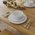 thumbnail image 3 of Vajilla de Porcelana de Hueso de 12 Piezas, Rhythmlight para 4 Personas, Blanco, 3 of 5