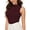 Sleeveless-Burgundy, variant on Mock Turtleneck for Women Fitted Sleeveless Tops Tight Shirts Tees