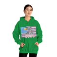 thumbnail image 6 of American flag w/ majestic bald eagle Heavy Blend Hooded Sweatshirt, 6 of 11
