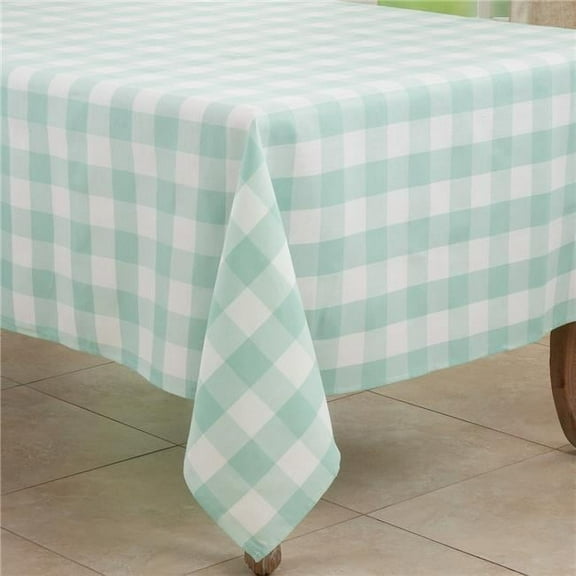 Saro Lifestyle Cotton Blend Buffalo Plaid Tablecloth