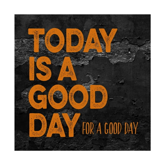 Trademark Fine Art 'Today Is A Good Day' Canvas Art by Marcee Duggar
