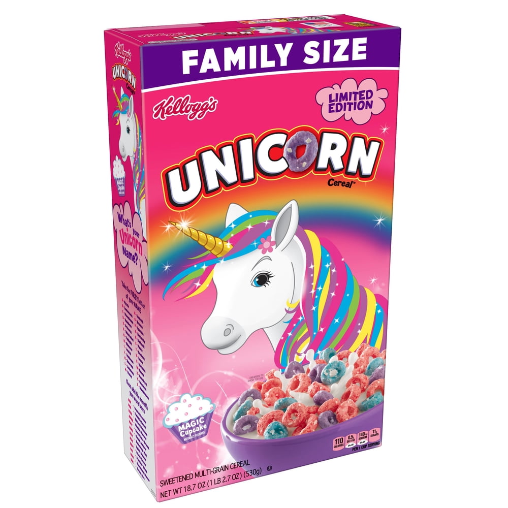 Kellogg's Unicorn Breakfast Cereal, Family Size, 18.7 Oz - Walmart.com ...