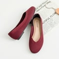 thumbnail image 6 of Ataiwee Women's Wide Width Flat Shoes，Plus Size Round Toe Slip on Wide Ballet Shoes., 6 of 6