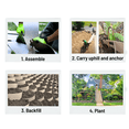 thumbnail image 5 of Dirt Locker Erosion Control Hillside Planters, 10-Pack-Brown—DIY-Raised Garden Bed Terracing Kit for Mild Slopes, 10°-24°-Geogrid Water Retention Planting Stabilizer-Retaining Wall Compatible, 5 of 7