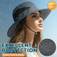 thumbnail image 5 of CHUNYAN Men and women fisherman hat, fishing hat, beach hat, sun hat, 3-inch brim, UV-proof UPF 50+, 5 of 9