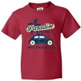 thumbnail image 3 of Inktastic Paradise Beach in West Palm Beach with Palm Trees and Car Youth T-Shirt, 3 of 5