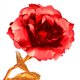 thumbnail image 5 of Chapado En Oro De Tallo Largo Flor De Rosa Artificial Romántico Día De San Valentín Amante Regalo Adornos Para El Hogar 24K Eigraketly HA024592-05, 5 of 5