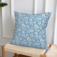 thumbnail image 6 of Throw Pillow Covers, Floral retro style A Soft Square Pillow Cases with Invisible Zipper for Couch Bed Sofa, Farmhouse Fall Home Decor 20"x20", 6 of 7