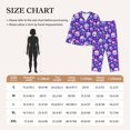 thumbnail image 4 of Yiaed colorful mushroom Skull rainbow Print Pajamas Women's Long Sleeve Sleepwear Soft Button Down Loungewear Pjs Lounge Set Nightwear Womens Pajama Pants-XX-Large, 4 of 7