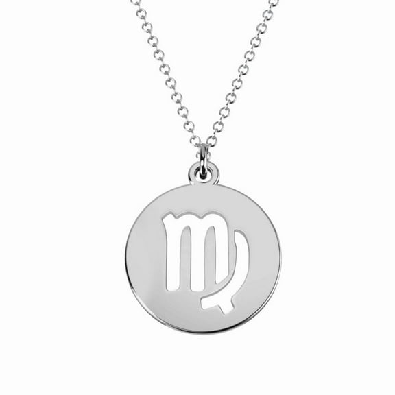 Devika Fine Jewelry Virgo Zodiac astrology Sign Pendant Necklace - 925 Sterling Silver - mothers day gifts