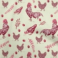 thumbnail image 1 of oneOone Silk Tabby China Ivory Fabric Hen Sewing Fabric By The Yard Printed Diy Clothing Sewing Supplies 42 Inch Wide-62, 1 of 1