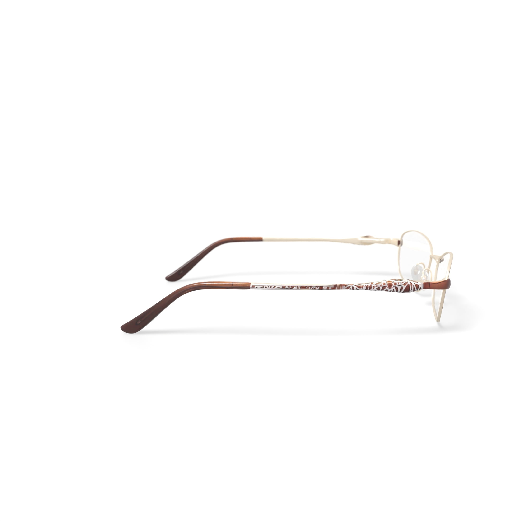 EasyClip Women’s S3209 Oval Prescription Eyeglasses with Case, Brown