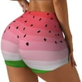 thumbnail image 1 of Fotbe Watermelon Shorts Sin Costuras – Shorts Deportivos de Cintura Alta para Mujer, Elásticos para Gimnasio, Yoga, Running o Ciclismo-Small, 1 of 8