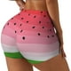 thumbnail image 1 of Fotbe Watermelon Shorts Sin Costuras – Shorts Deportivos de Cintura Alta para Mujer, Elásticos para Gimnasio, Yoga, Running o Ciclismo-Large, 1 of 8