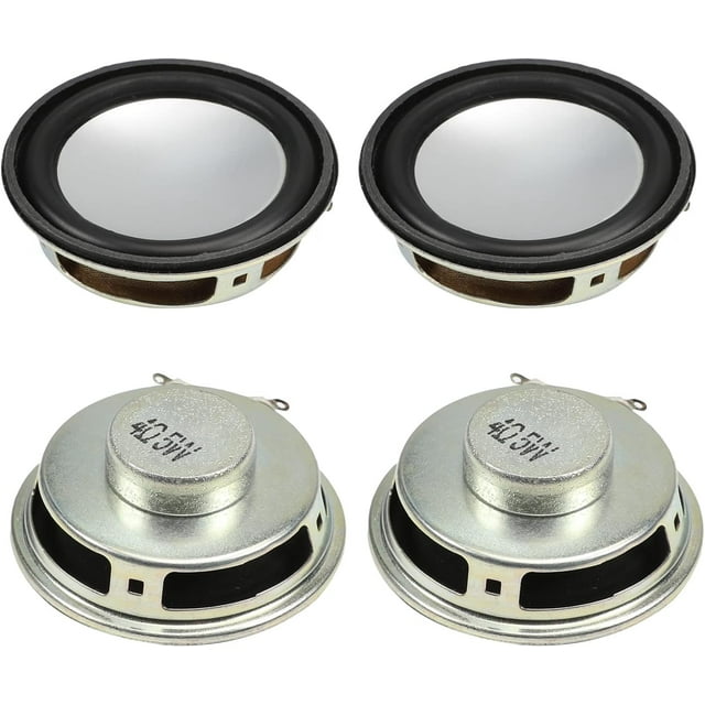 HUGFEGWE 4 Pcs Haut-Parleur Magnétique DIY 5W 4 Ohms Diamètre 50mm Forme Ronde Remplacement Haut-Parleur CJB91-112588