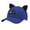Blue, variant on Women's Cute Baseball Cap with 3D Cat Ear Design Trendy Color Block Design Outdoor Sun Hat Lightweight Breathable Versatile Casual Hat Beige One Size