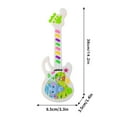 thumbnail image 3 of Juguetes de piscina, juguetes para bebés, juguetes para niños pequeños, juguete electrónico musical de mano, guitarra iluminada, cuatro efectos de sonido, juguetes y regalos para niños y niñas, colore, 3 of 9