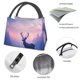 thumbnail image 4 of Easygdp Night Sky Elk Bolsa de Almuerzo Insulada Reutilizable, Bolsa de Mano y Bandolera para Oficina, Trabajo, Viajes, 4 of 6