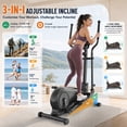 thumbnail image 3 of Funmily Heavy Duty Elliptical Machine for Home, 550 LBS Weight Capacity Magnetic Elliptical Trainer with 16 Resistance Levels, 3-Level Adjustable Pedals, Quiet Drive & LCD Monitor, 3 of 9