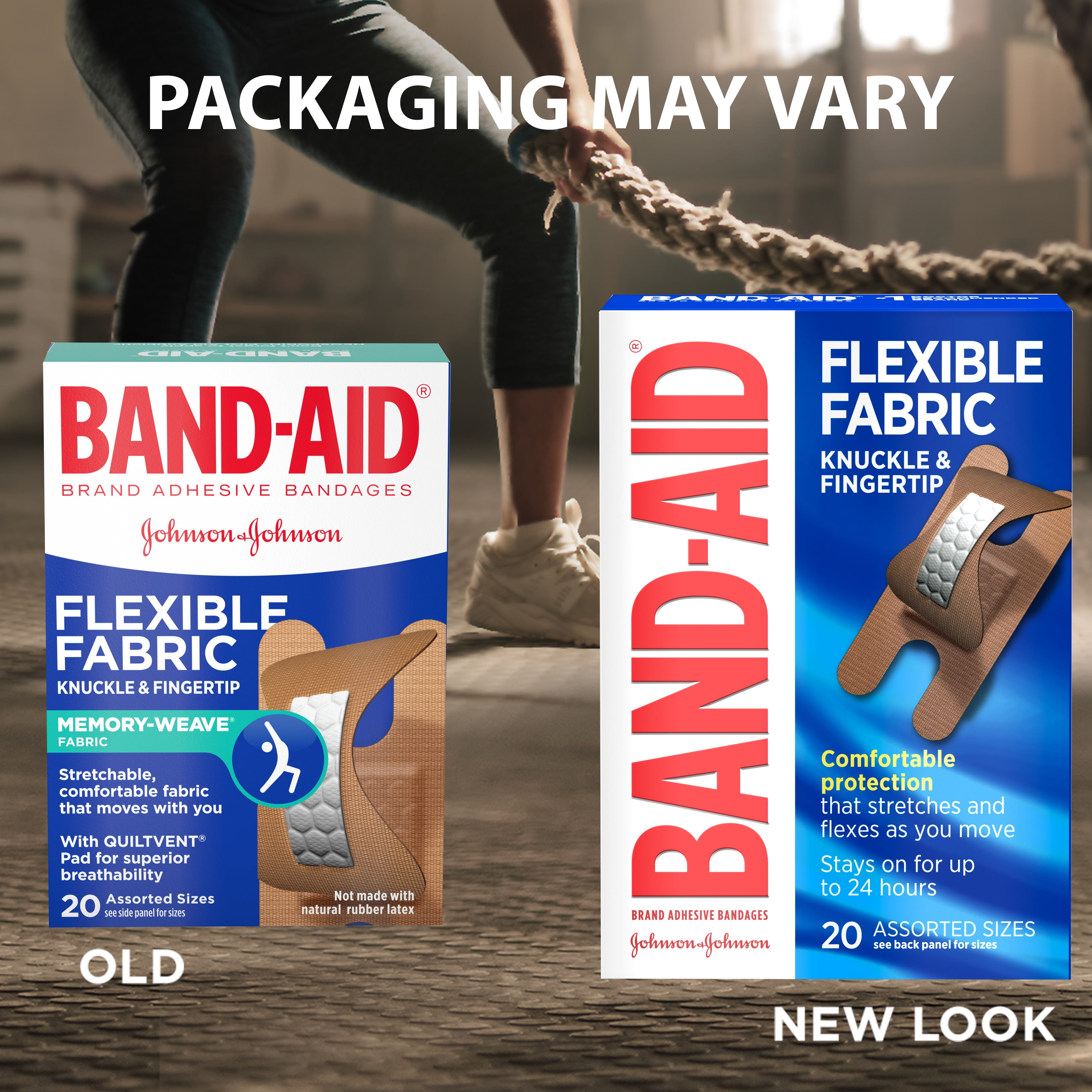 BandAid Brand Flexible Fabric Adhesive Bandages, Finger and Knuckle