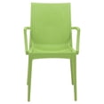 thumbnail image 2 of Afuera Living Modern Weave Indoor Outdoor Dining Armchair in Green Set of 2, 2 of 9