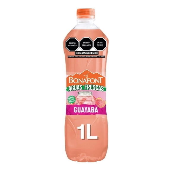 Agua saborizada Bonafont Aguas Frescas guayaba 1 l