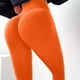 thumbnail image 4 of Leggings de yoga de cintura alta para mujer - Levantan las caderas, pantalones deportivos sin costuras - Bolsillos ocultos, nailon elástico y spandex - Diseño de trasero abombado para hacer ejercic, 4 of 4