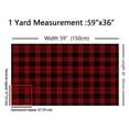 thumbnail image 3 of jejeloiu Minimalism Stripes Plaid Fabric by the Yard 2 Yards,Modern Geometric Aesthetic Room Decor Fabric by the Yard,Red Black Geometric Fabric for Sewing For Children,Microfiber Bedroom Decor, 3 of 6