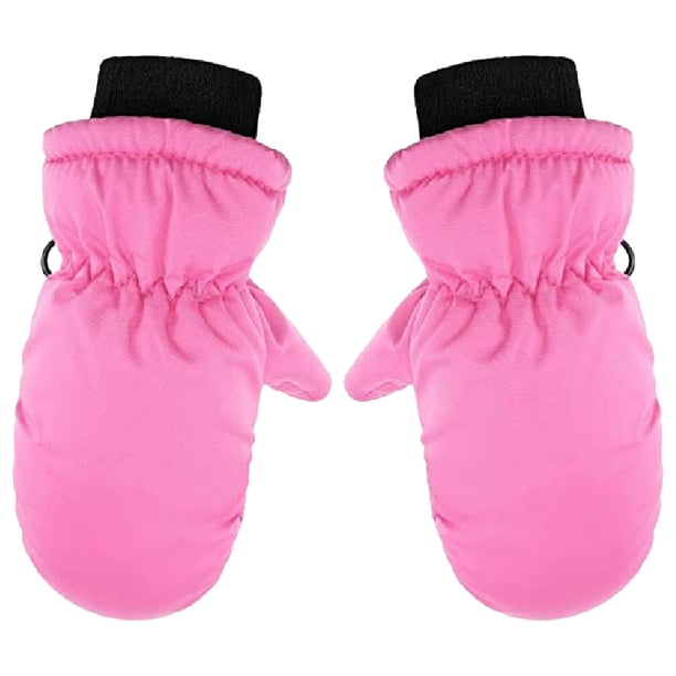 Niños Bebés Niños Niñas Invierno Cálidos Impermeables Para exteriores Guantes de esquí Guantes con dedos completos para niños
