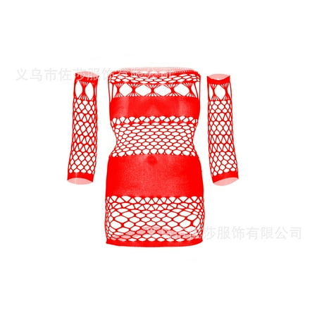 Generic New Sexy Lingerie Sexy Sling Mesh Stockings Open Bottom Non-Slip Temptation Transparent One-Piece Stockings W521