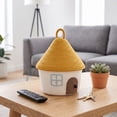 thumbnail image 7 of Woven Storage Basket with Lid, Cute House Basket, House Shape Woven Storage Basket, Sundries Container, for Bedroom and Living Room, 7 of 7