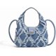 thumbnail image 1 of Women Small Shoulder Bags Quilted Crossbody Distressed Jean Denim Purse Clutch, 1 of 4