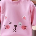 thumbnail image 4 of Pajamas for Girls and Boys Long Sleeve Tops Set Fall Winter Cute Sleepwear Lounge Sets 6 12 24 Months 1T 2T 3T 4T 5T 6T Children Pink,2-3 Years, 4 of 4