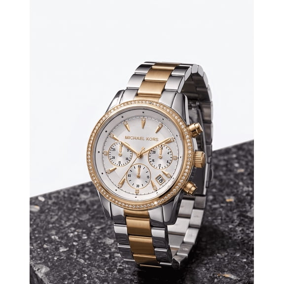 Michael Kors Women's Ritz White Dial Watch - MK6474