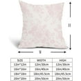 thumbnail image 5 of Vintage Floral Pillow Covers 16x16 Inch Set of 2 Light Pink and Cream Floral Throw Pillow Covers Chinoiserie Flower Pillowcases Rustic Farmhouse Cushion Covers for Couch Home Decor, 5 of 6