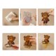thumbnail image 3 of Cute Bear Free Punch Mouthwash Cup Bathroom Storage Box Suction Wall-Mounted Pink and transparent, 3 of 4