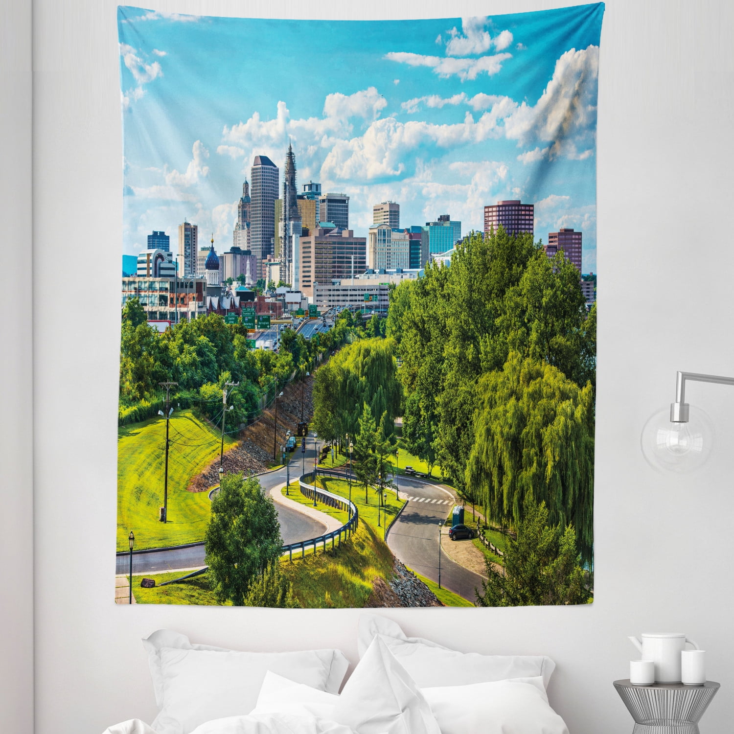 Low Angle View Sky Cityscape Skyscrapers Wall Art Architectural Canvas Wall Art Living Room Architectural Art Prints Bedroom Wall Art