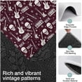 thumbnail image 3 of Burgundy Rock Skull Pattern Kitchen Rugs Sets Of 3,Kitchen Runner Rugs Non Skid Washable,Decorative Kitchen Floor Mats for Kitchen,Sink,Laundry,17"x30"+ 17"x47" + 17"x59", 3 of 6