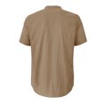 thumbnail image 6 of USNSM Men's Summer Casual Shirts Quick Dry Lightweight Cotton Short Sleeve T Shirt Classic Button Stand Collar Tee with Pocket Yellow XL, 6 of 8